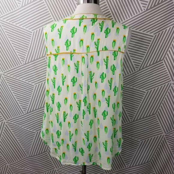 Modcloth Plus Size 1X 16/18 Swing Top Cactus tank - Picture 6 of 9